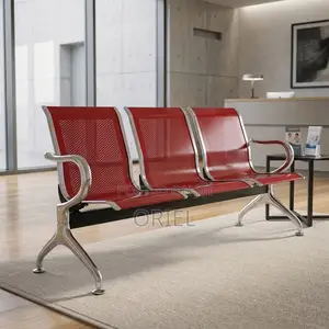 3-Seater Bench : Maroon Corporate Office Waiting Bench