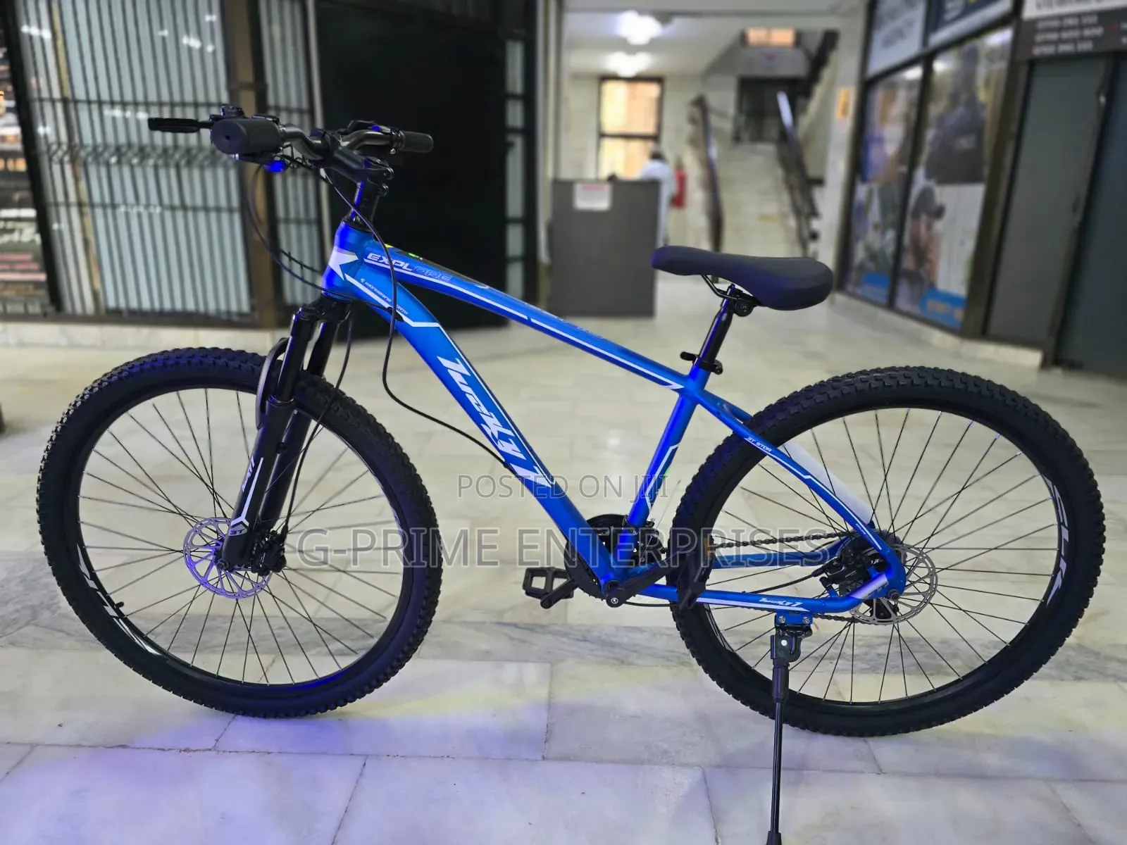 Blue Alien Bike
