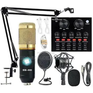 Classic Bm 800 Condenser Microphone With Live Soundcard
