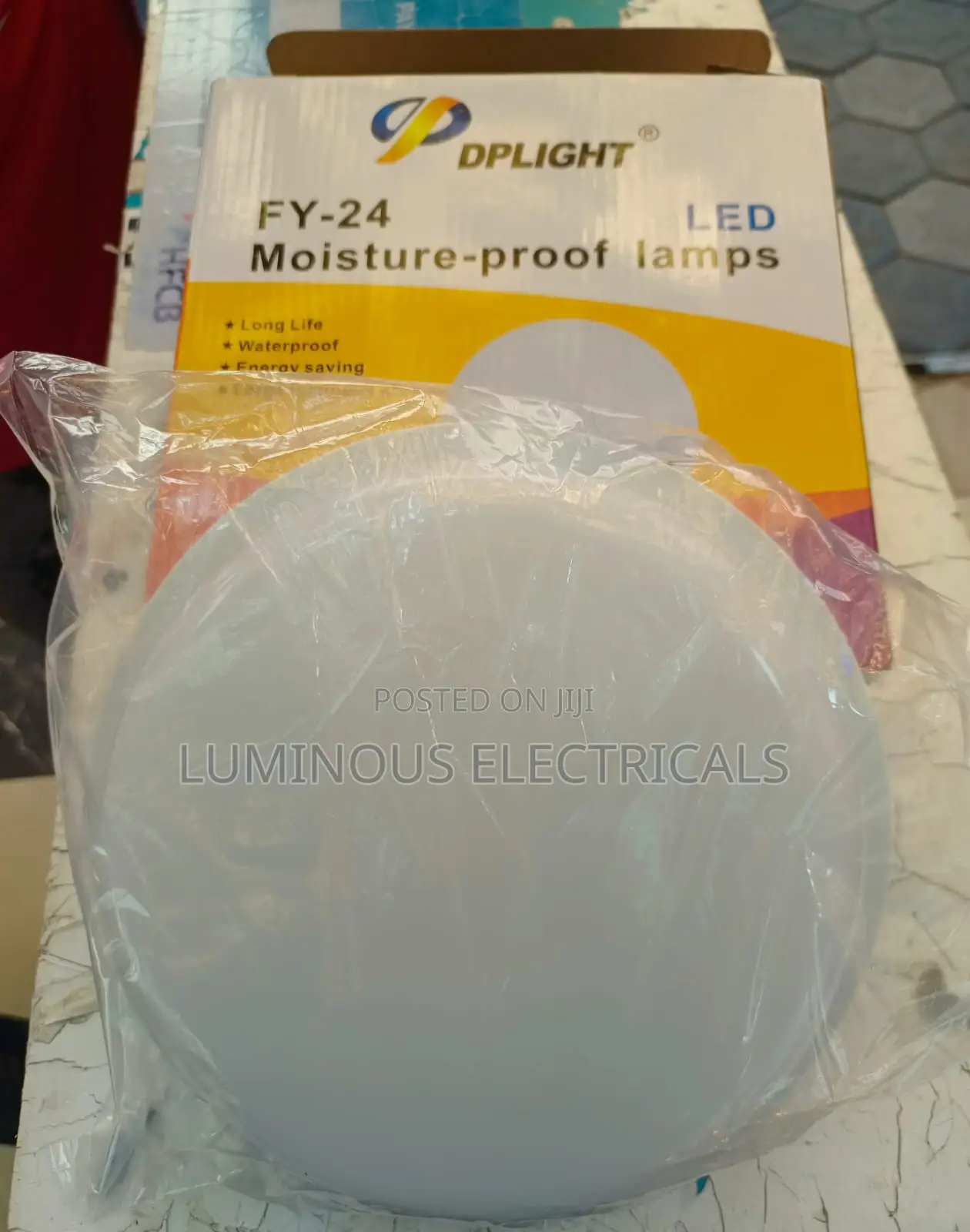 DPLIGHT FY-24 LED Moisture-Proof Round Bulkhead Ceiling Lamp
