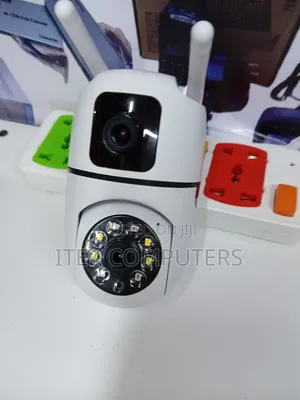 V380 Pro Dual Lens Bulb Camera for Family Home Monitoring
