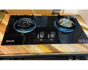 Bolesi Hob 2 Burners Sensor and Wok Burner Inbuilt Glass Tampared Hod