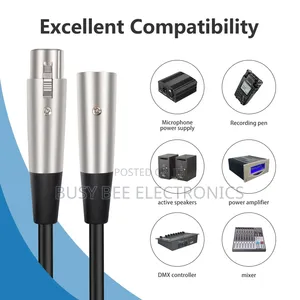 3Pin XLR Male to Female Microphone Cable