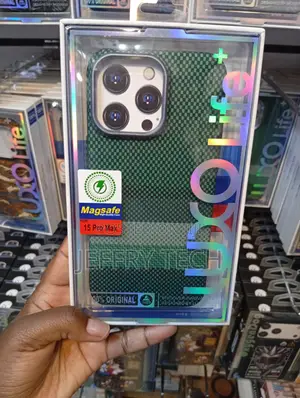 Green Checkered Luxo Life+ MagSafe Phone Case for iPhone 15 Pro Max