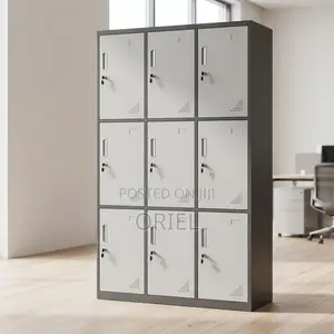 Office Cabinet : 9-Door Personal Storage Cabinet