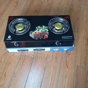 Nunix 2-Burner Glass Top Table Top Gas Stove