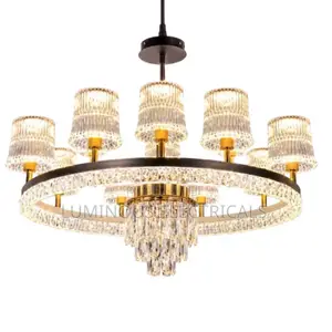 Modern Luxury Crystal Chandelier LED Ceiling Light