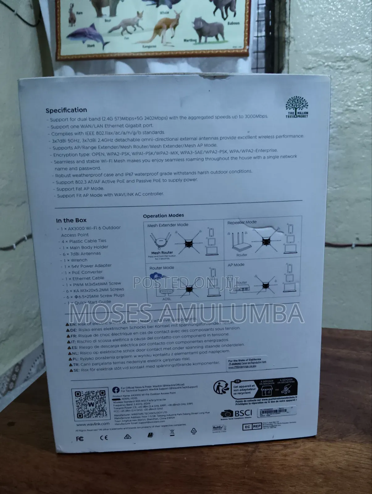 Wavlink AX 3000 Wi-Fi 6 Outdoor Access Point