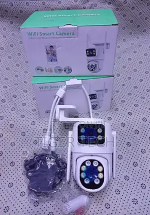 Wireless Dual Lens Surveillance Security Camera Outdoor/ Indoor,