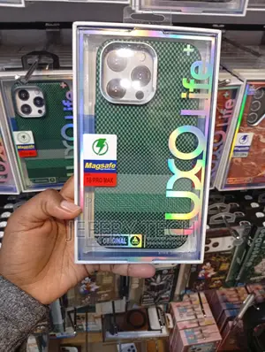 Luxo Life MagSafe Carbon Fiber and Tribal Case for iPhone 16 Pro Max.