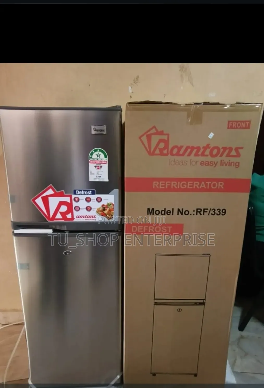 Ramtons 138 Litres Double Door Refrigerator at 