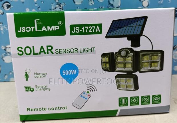 500W 4 Head Adjustable Solar Motion Sensor Light - thumbnail 2