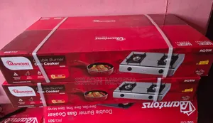 Ramtons RG/518 - 2 Burner Gas Cooker- Stainless Steel- Silver