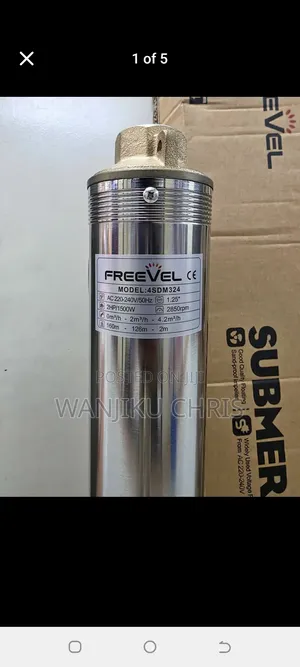 Electric Submersible Water Pump 2HP / FreeVel 2Hp Deep Well Pump