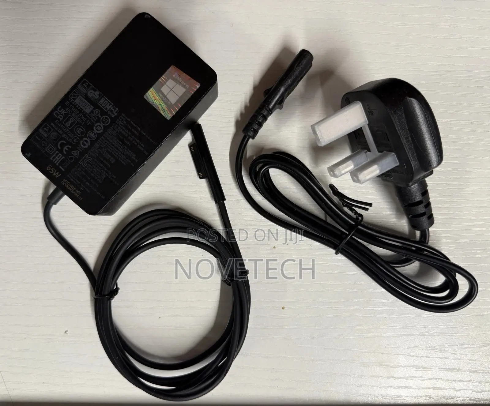 Microsoft Surface Pro 3/4/5/6/7/8/9 65W Charger + Cable