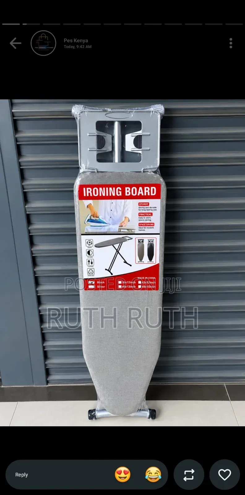 Metallic Ironing Board