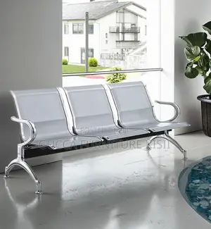 3 Link Silver Non-Padded Waiting Bay Bench