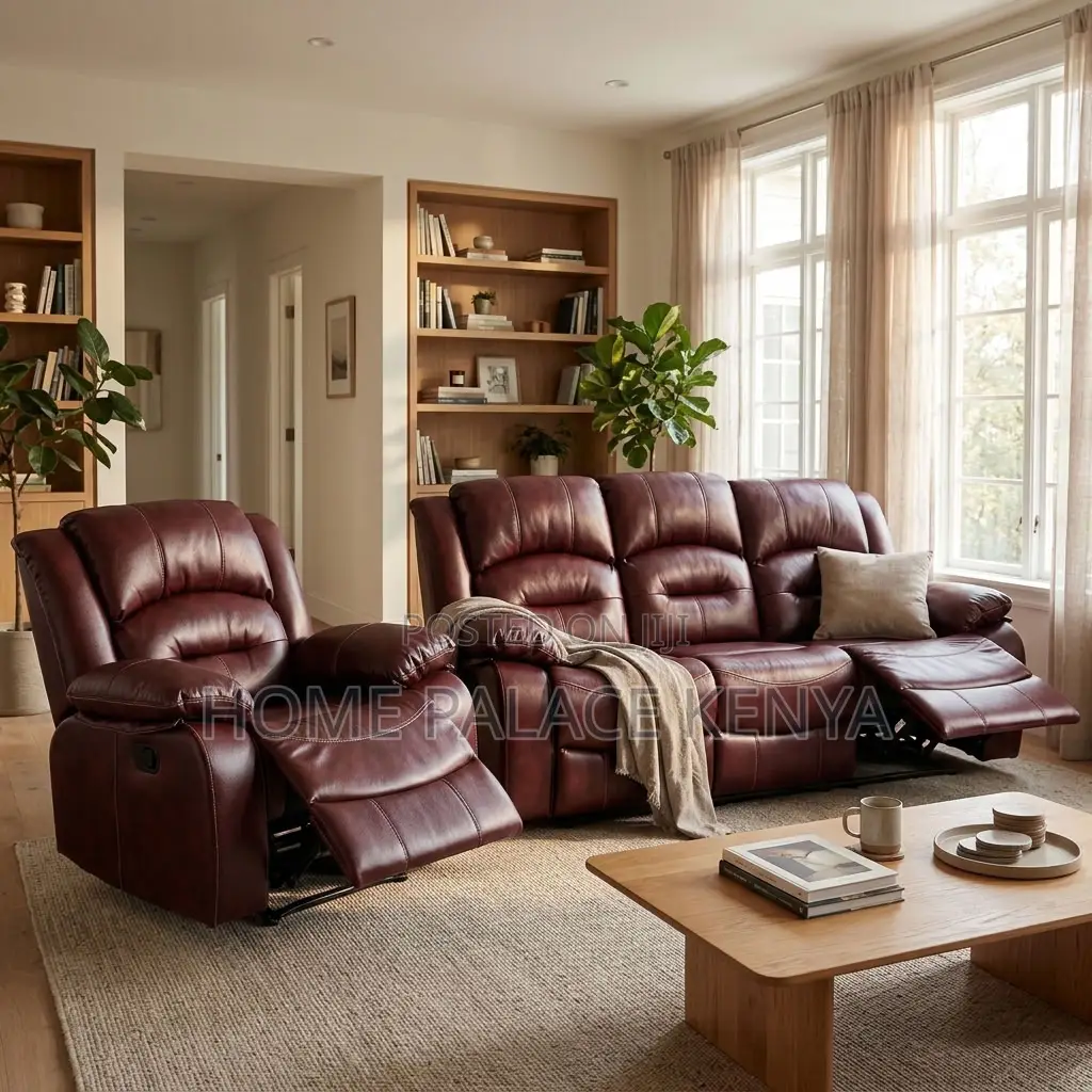 Home Sofa; Leather Recliner Home Sofa