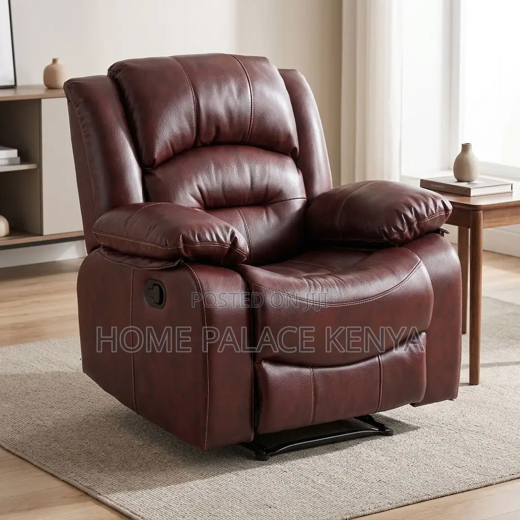 Home Sofa; Leather Recliner Home Sofa