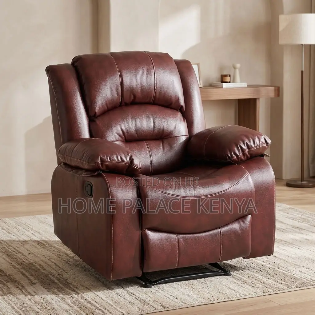 Home Sofa; Leather Recliner Home Sofa