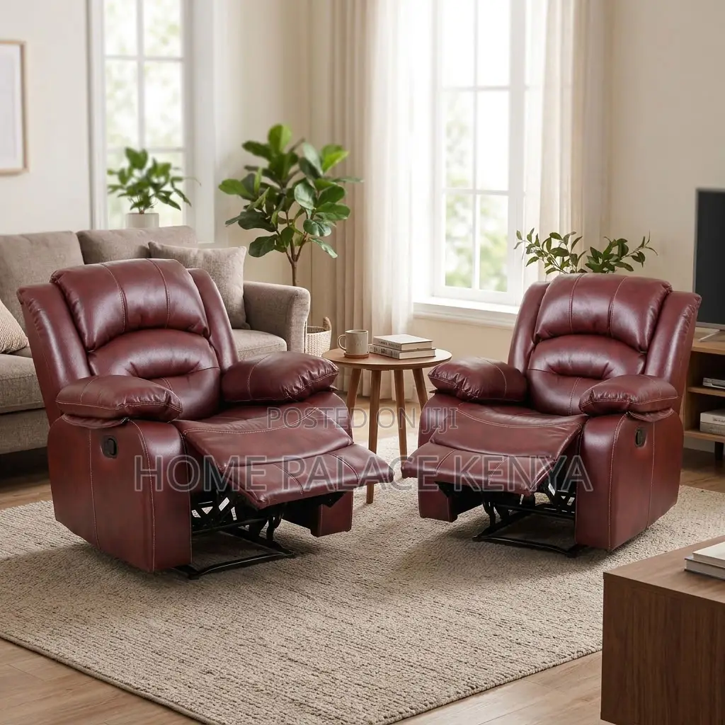Home Sofa; Leather Recliner Home Sofa