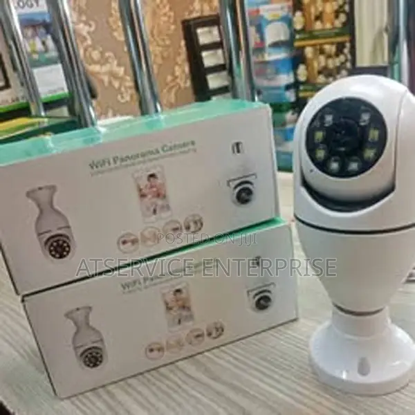 360 Degrees PTZ Bulb WiFi Camera Single Lens Bulb Camera