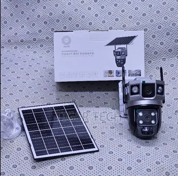 4G LTE VTS02-GH Double Lens Solar-Powered Surveillance Camera