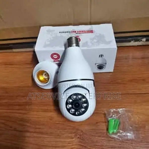 WiFi Bulb Camera PTZ Full Color Nightvision CCTV 1080p