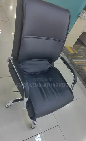 Midback Workstation Chair With Leather Upholstery