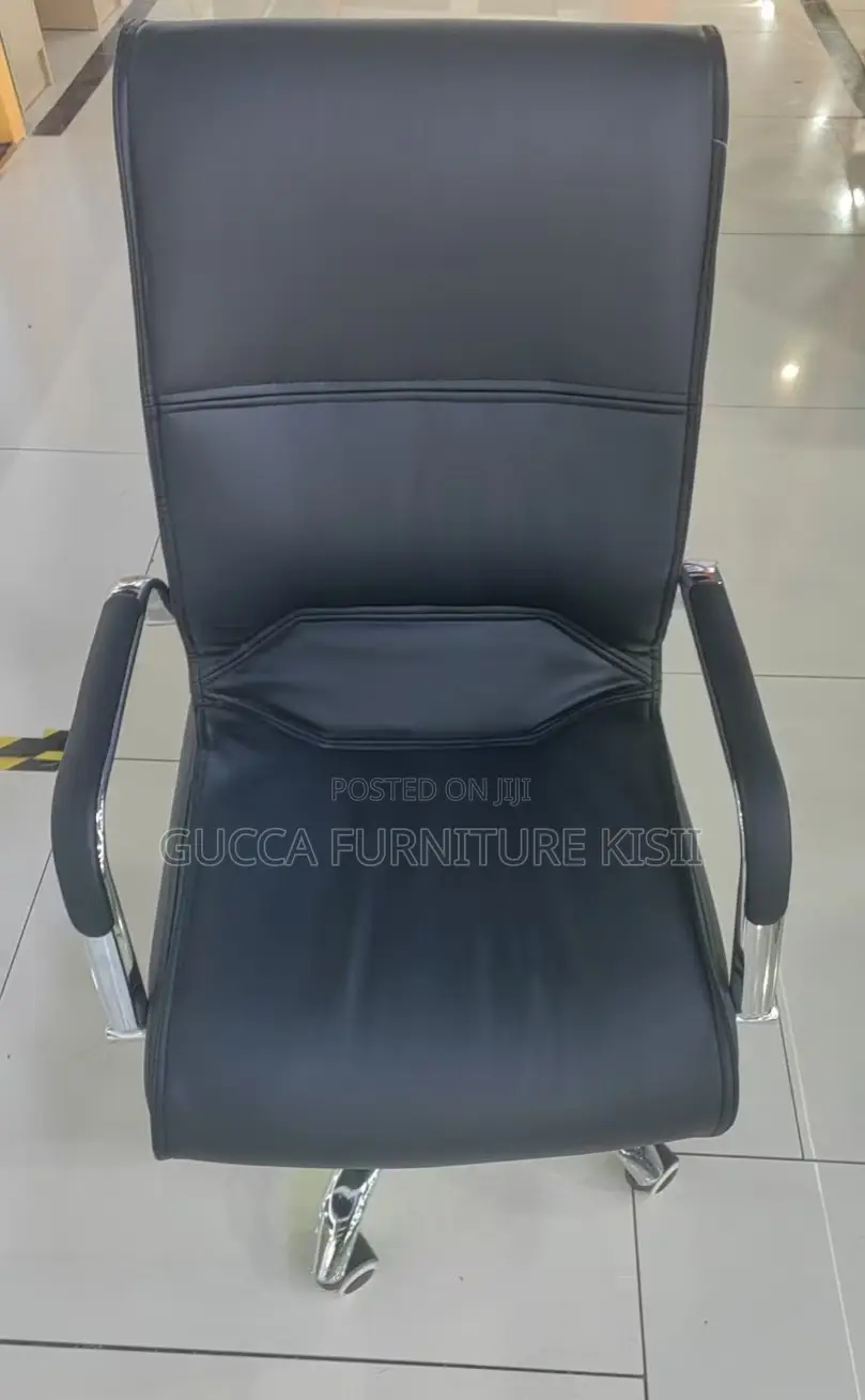Midback Workstation Chair With Leather Upholstery
