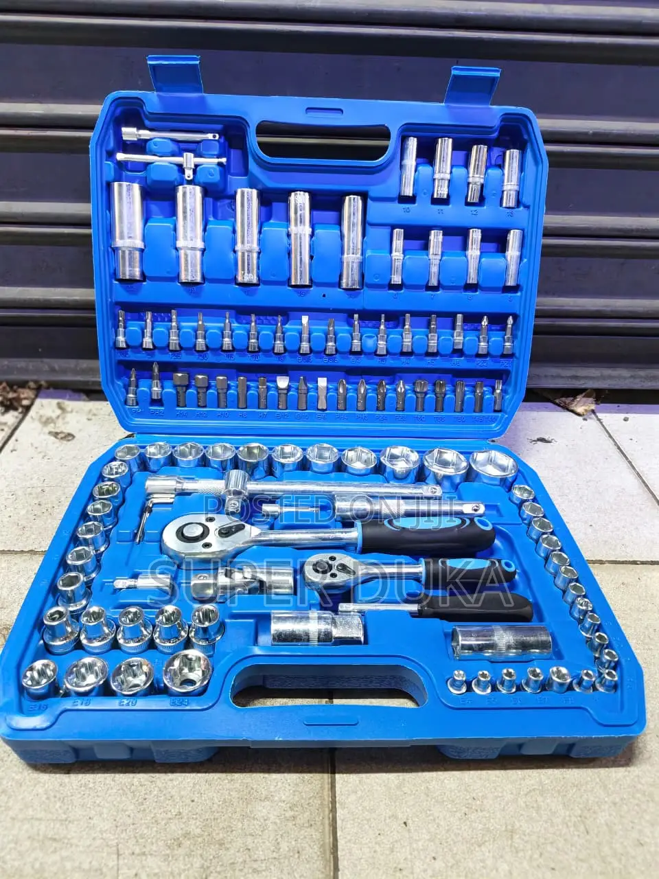Socket Set 108 PCS NEW TOOLS 1/4 & 1/2 Drive Ratchet Wrench Tool Box