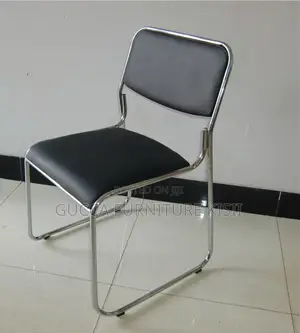 Armless Catalina Stackable Desk Leather Chair