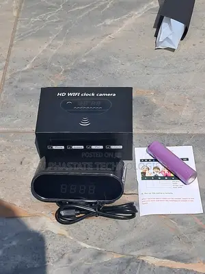 Smart WiFi Clock Camera With Motion Detection and Night Vision