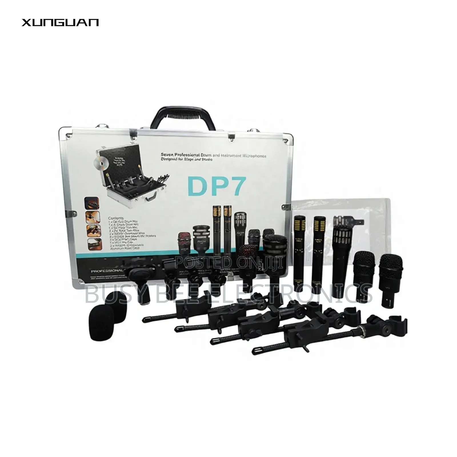DP7 Super Good Quality Metal Dynamic and Condenser Drum Kit Microphone