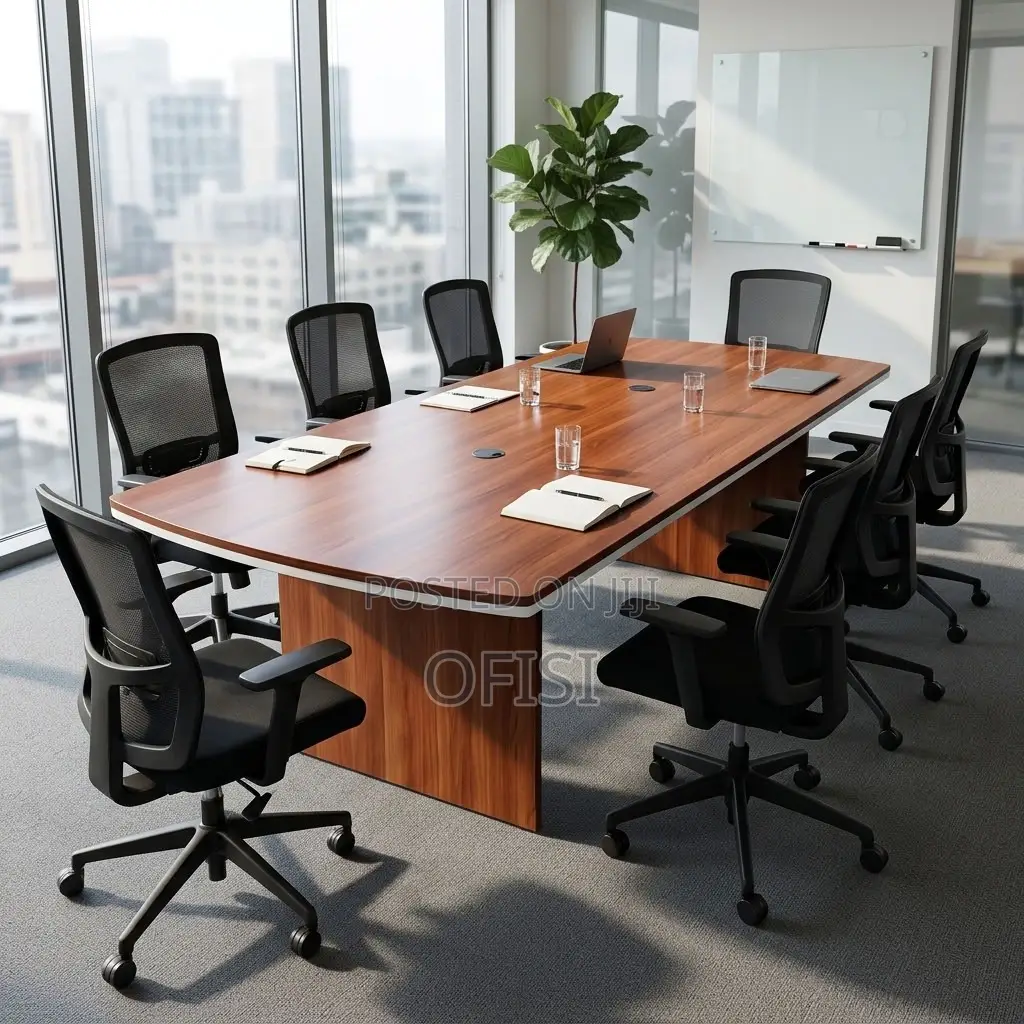 Boardroom Table; 3000mm Curved Boardroom Table