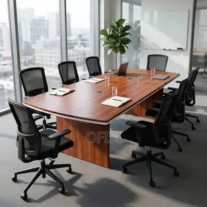 Boardroom Table; 3000mm Curved Boardroom Table
