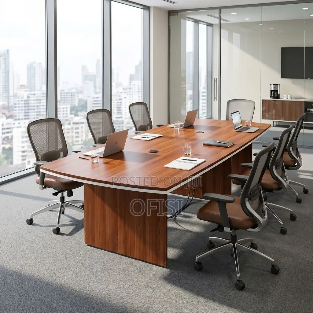 Boardroom Table; 3000mm Curved Boardroom Table