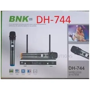 44 VHF Receiver 2 Wireless Microphone Power Adaptor Batteries