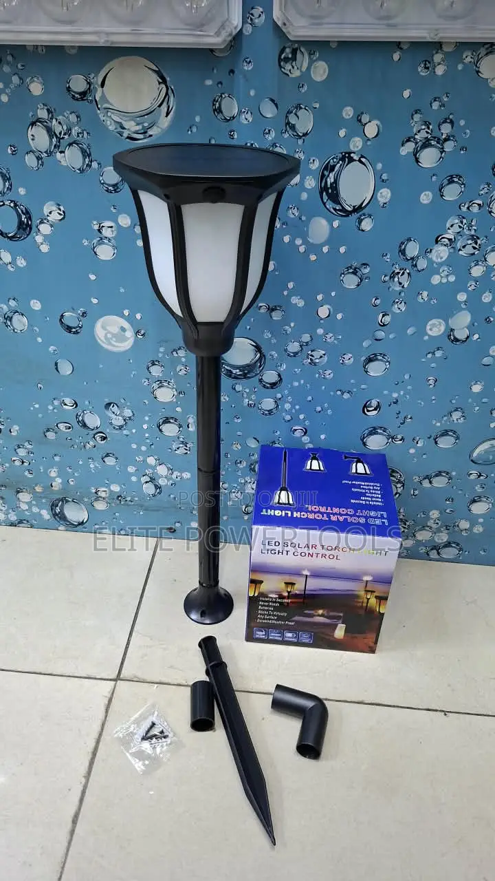 Led Solar Flame Torch Garden Light