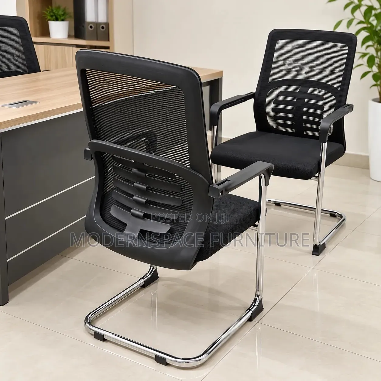 Modern Mesh Guest Chairs