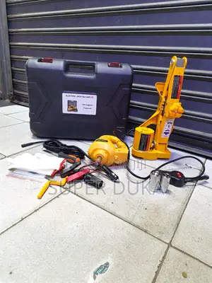 Electric Car Jack 12V Scissor Lift & Impact Wrench Kit
