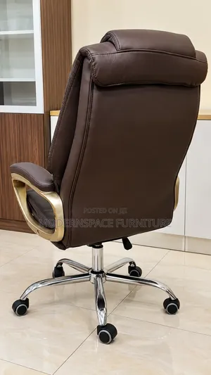 Office Chair;Brown Leather Executive Office Chair