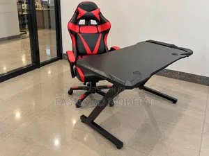 Modern Computer and Gaming Table and Gaming Chair