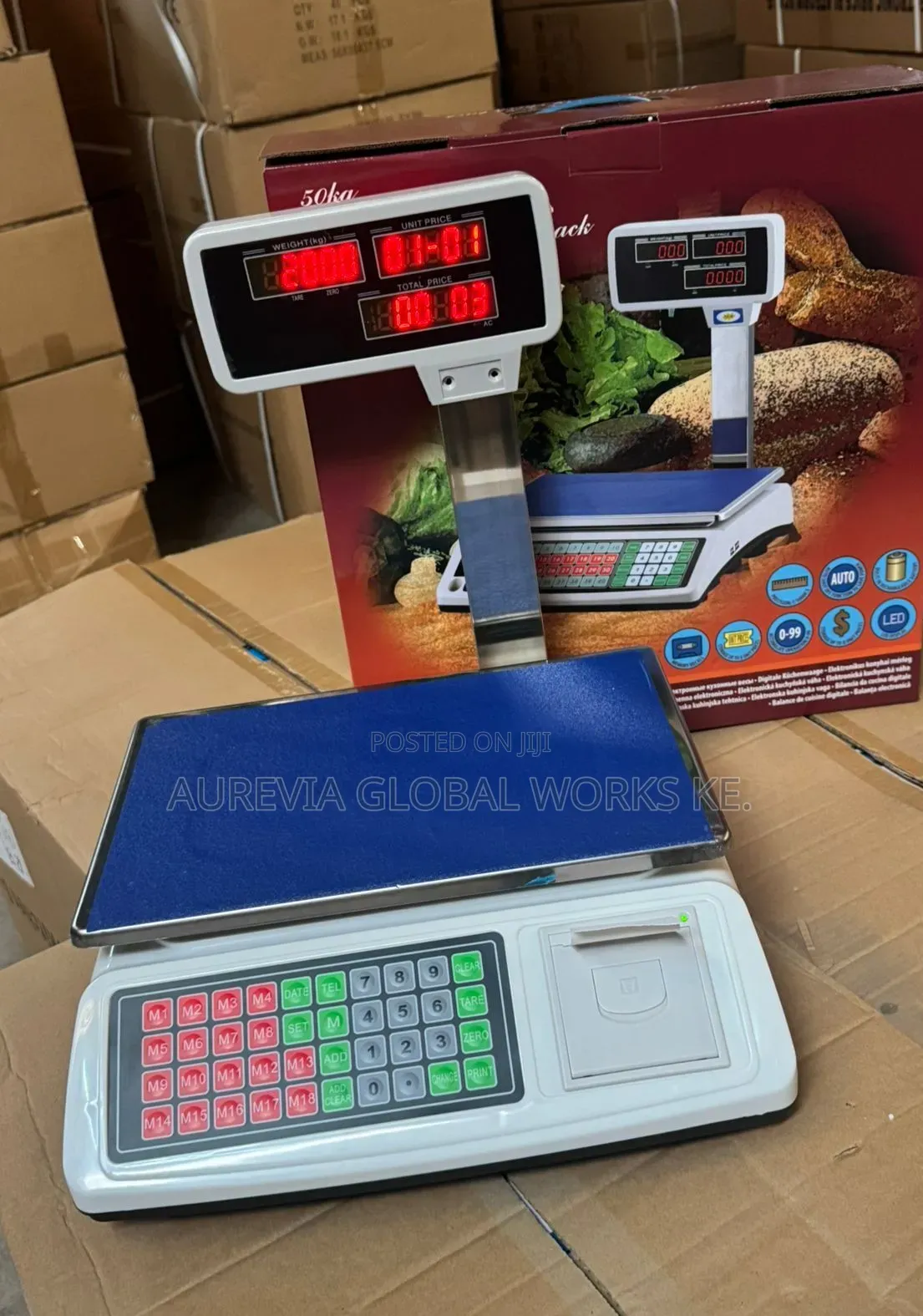 50kg Electric Weighing Scale With Receipt Printer