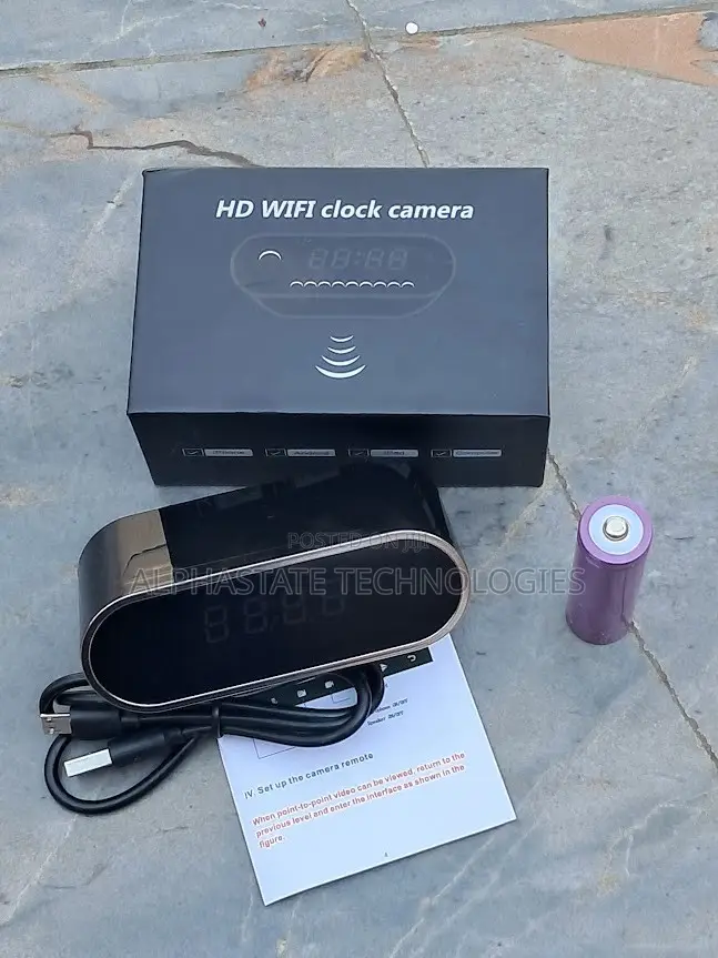 Discreet Indoor Clock Camera With HD Video Recording