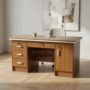Office Desk : 120CM Single Staff Desk With Drawers