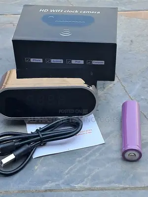 HD Digital Alarm Clock With Built-in WiFi Security Camera