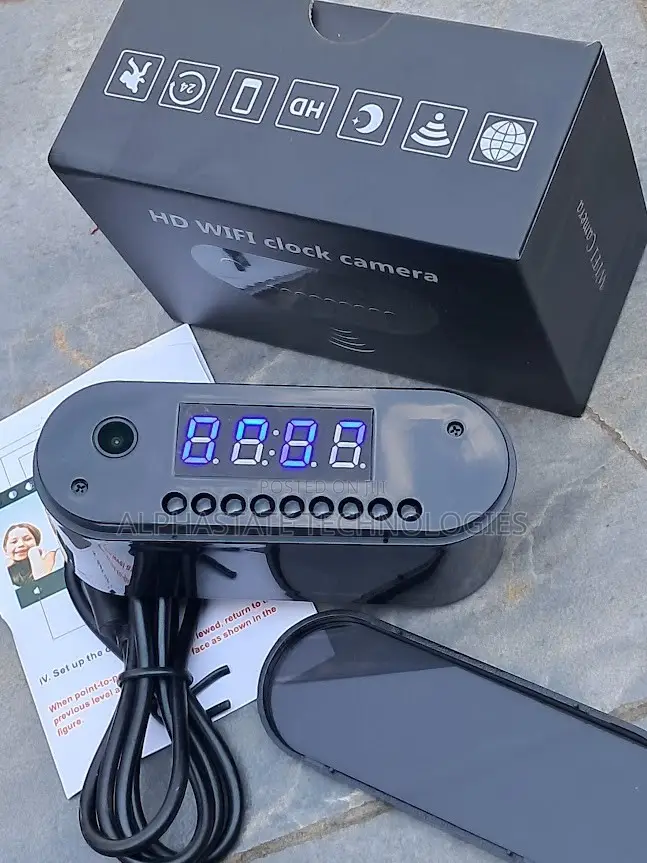 HD Wireless Hidden Clock Camera With Night Vision Recording