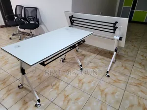 Modern Flip Top Training Table With Wheels for Sale