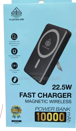 Floating Ark 22.5W Fast Charger Magnetic Wireless Power Bank 10000mAh